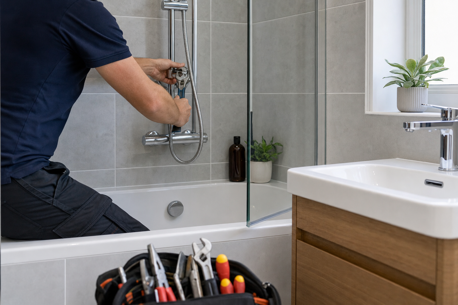 Bathroom Plumbing Raynes Park service image